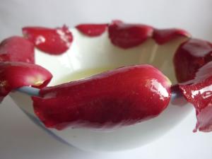 Crystallised rose petals