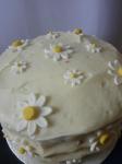 Sugarpaste daisy cake