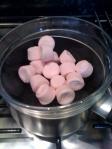 Marshmallows in the double boiler
