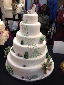 Forest wedding cake