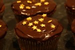 Chocolate fondant star cupcake