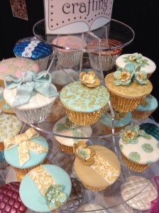 Cake Internaional gold embossed cupcake