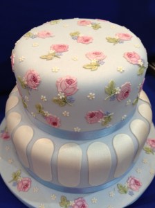 Cake International Rose stacked cake