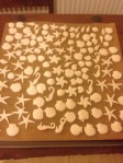 Sugarpaste shells
