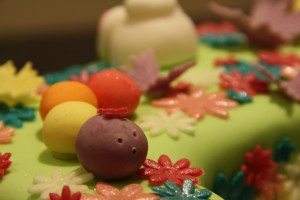 Sugarpaste caterpillar