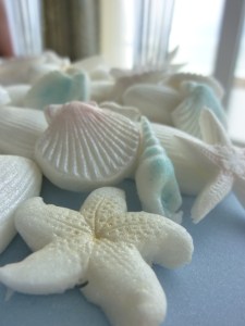 sugarpaste shells