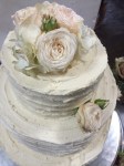 textured wedding cake