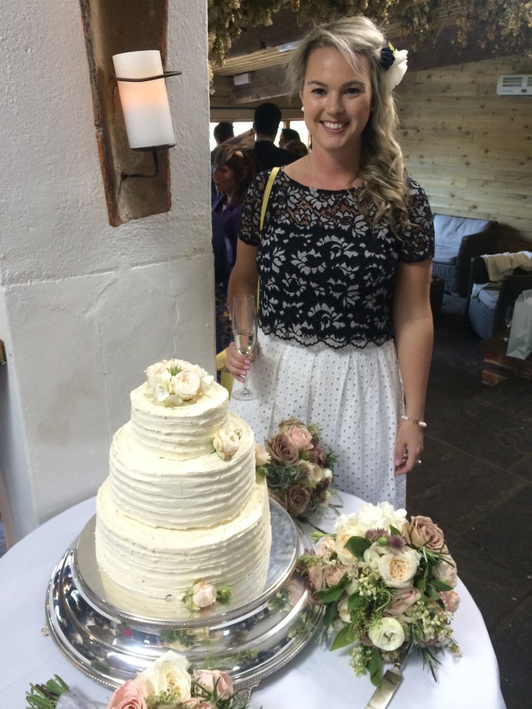 Textured wedding cake