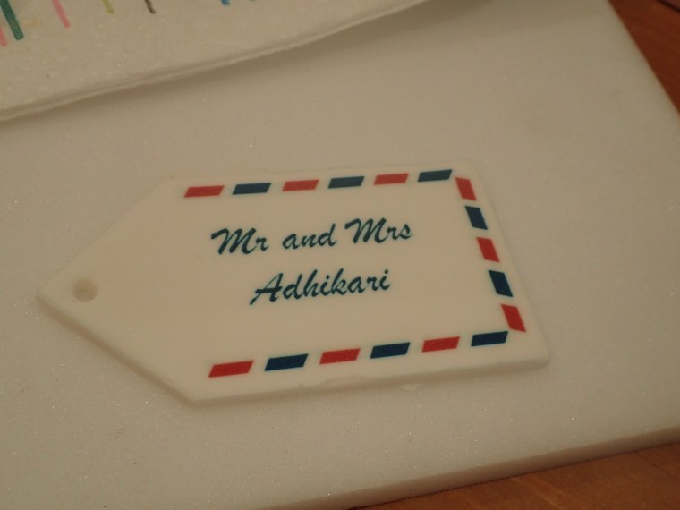 edible luggage label